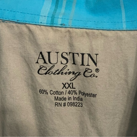 Austin Clothing Co Button down Blue Shirt XXL - Picture 2 of 3